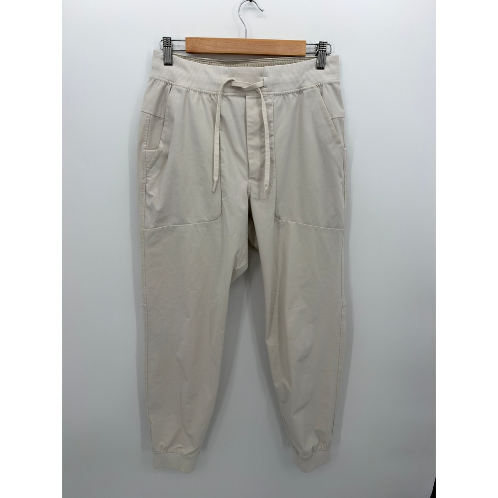 Lululemon ABC Jogger Mens Medium Beige Warpstreme Stretch Tapered Pants